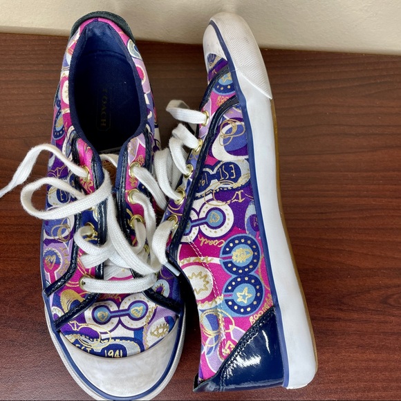 ❌SOLD❌Coach Barrett Poppy Sneaker Size 8 - Picture 8 of 13